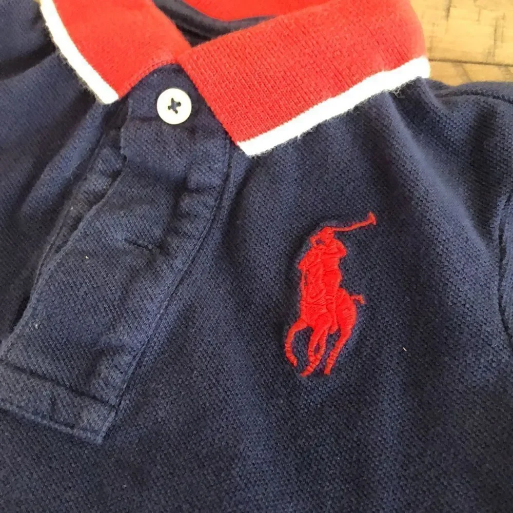 Ralph Lauren Unisex Nautical Vibe 💯 Cotton Onesie Number 3